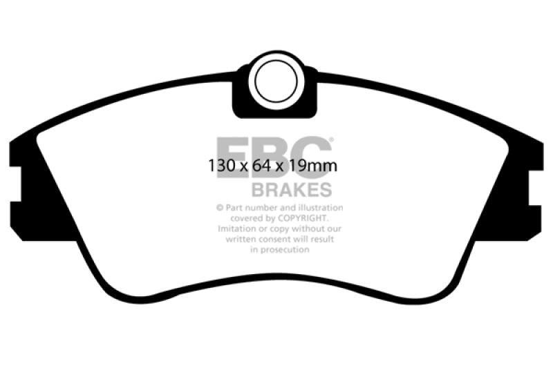 EBC 93-96 Volkswagen Eurovan 2.5 Solid Rotors Greenstuff Front Brake Pads - DP61030