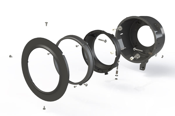 Morimoto - Wrangler JL/JT: 7in LED Headlight Adapters (Pair) - LF630
