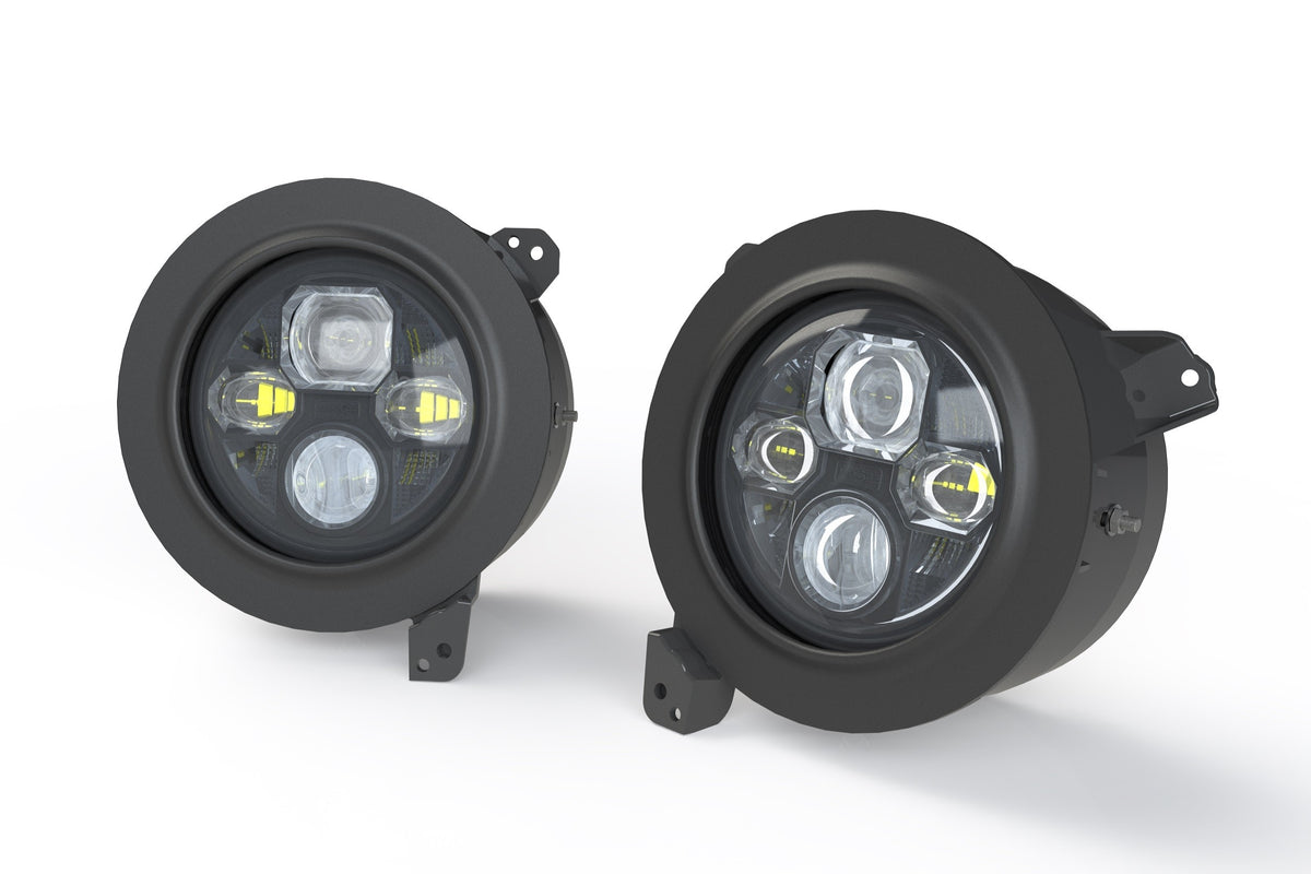Morimoto - Wrangler JL/JT: 7in LED Headlight Adapters (Pair) - LF630