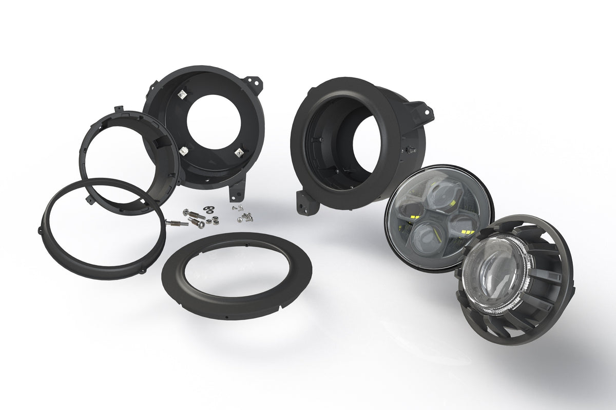 Morimoto - Wrangler JL/JT: 7in LED Headlight Adapters (Pair) - LF630