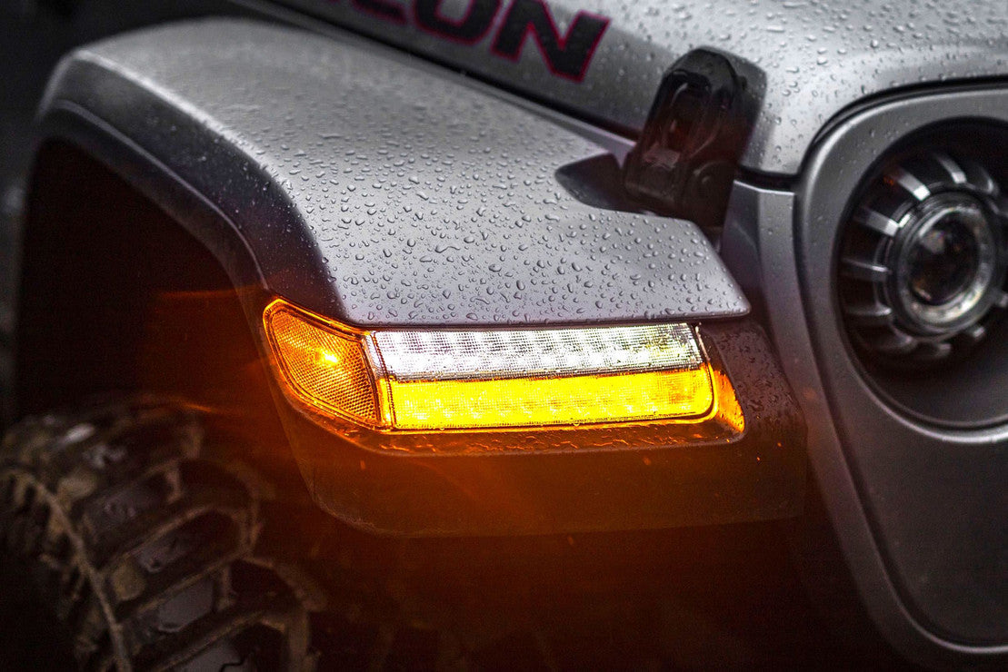 Morimoto - XB LED Sidemakers: Jeep Wrangler JL (18+) (Pair / Smoked) - LF511