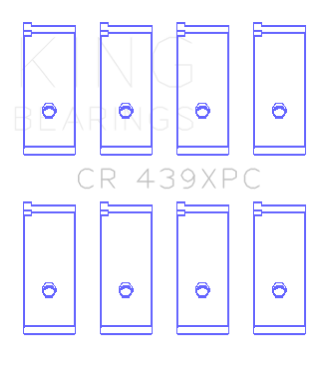 King Acura B17A1/B18A1/B18B1 (Size 0.25mm) Performance Coated Rod Bearing Set - CR439XPC0.25
