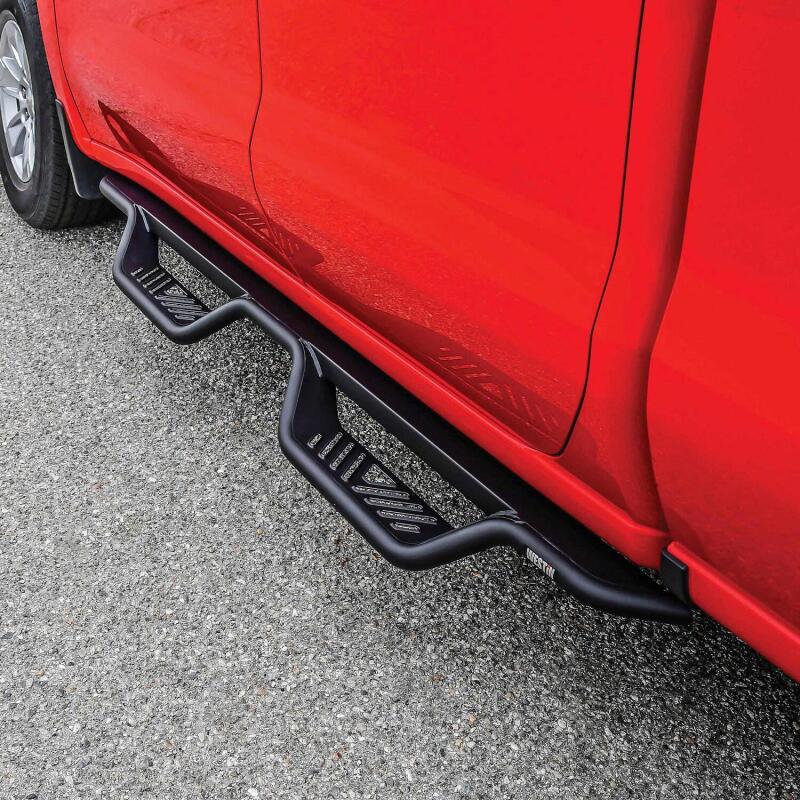 Westin 14-18 Chevy/GMC Silverado/Sierra 1500/2500/3500 Double Cab Outlaw Drop Nerf Bars Tex Black - 20-13715