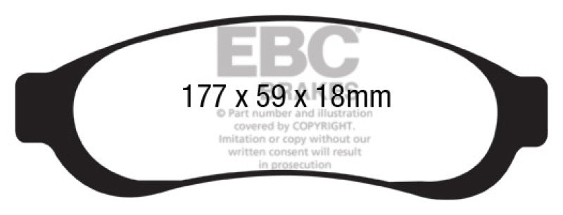 EBC 05-07 Ford F350 (inc Super Duty) 5.4 DRW 2WD Yellowstuff Rear Brake Pads - DP41779R