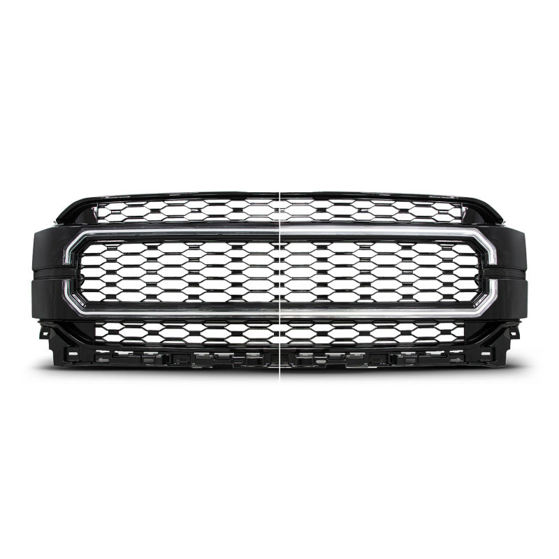 Anzo 21-23 Ford F150 Black Housing Full LED Light Tube Front Grille - 901029