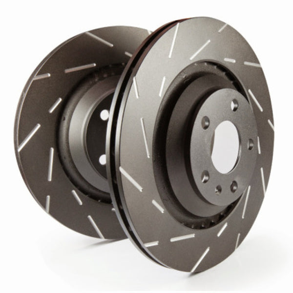 EBC 2019+ BMW Z4 G29 2.0T USR Slotted Front Rotors - USR2117R for 2019-2026 BMW Z4 - front view