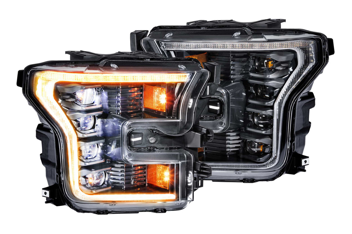 Morimoto - XB LED Headlights: Ford F150 (15-17) (Pair / ASM / Amber DRL) (Gen 2) - LF502-A.2-ASM