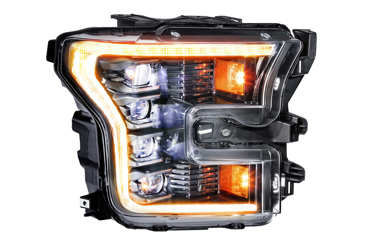 Morimoto - XB LED Headlights: Ford F150 (15-17) (Pair / ASM / Amber DRL) (Gen 2) - LF502-A.2-ASM
