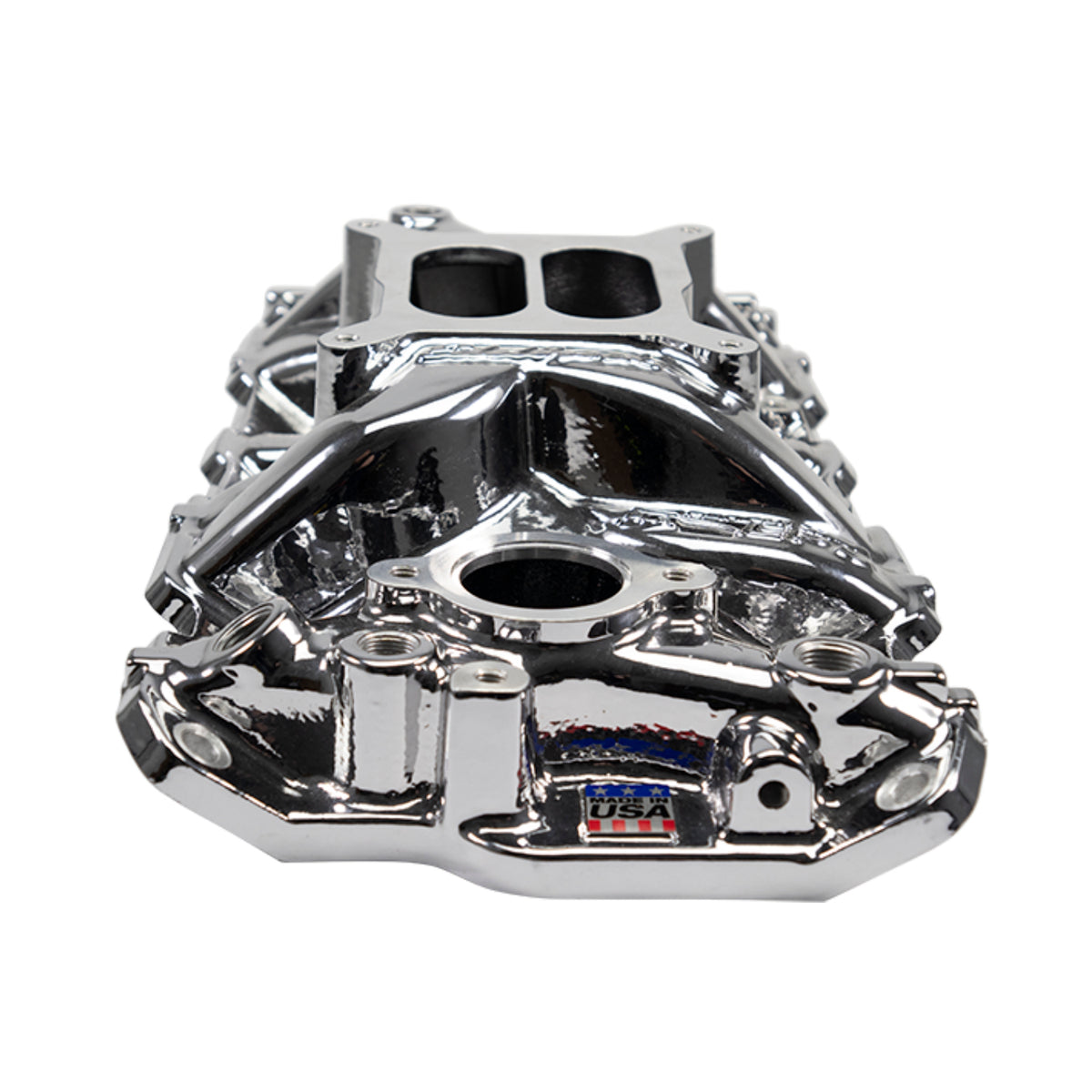 Edelbrock SBC Performer EPS Manifold - Chrome Plasma Coated - 2701-CP