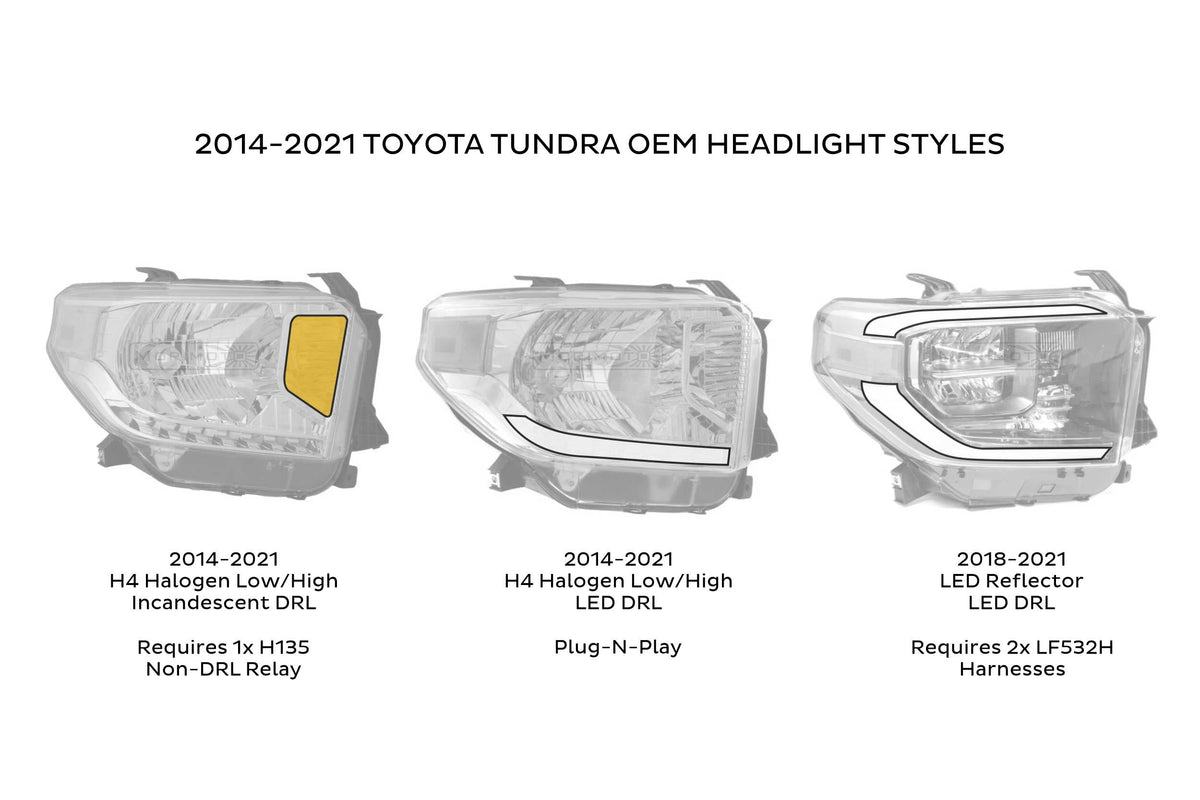 Morimoto - XB LED Headlights: Toyota Tundra (14-21 / White DRL / Set) - LF532.2-ASM