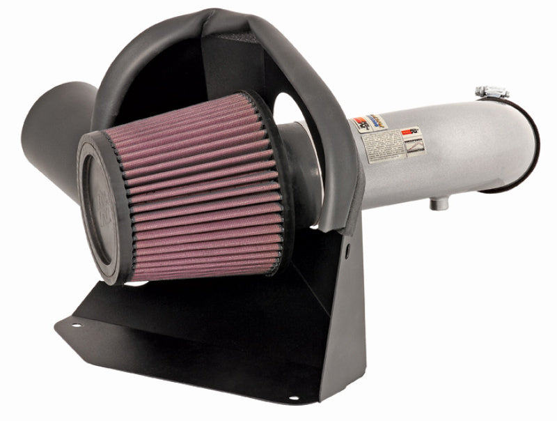 K&N 07-10 Nissan Altima 2.5L Silver Typhoon Short Ram Intake - 69-7061TS for 2007-2013 Nissan Altima - front view