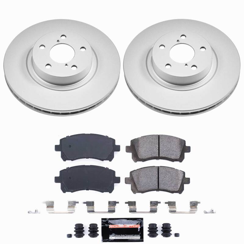 Power Stop 98-02 Subaru Forester Front Z23 Coated Brake Kit - CPK1120-23