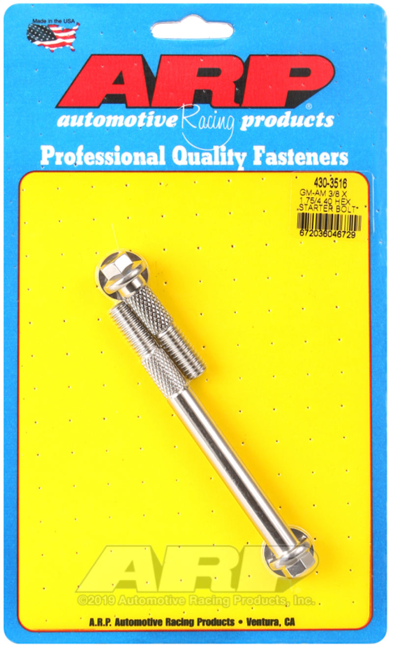 ARP GM 3/8 X 1.750/4.400 Hex SS Starter Bolt Kit - 430-3516