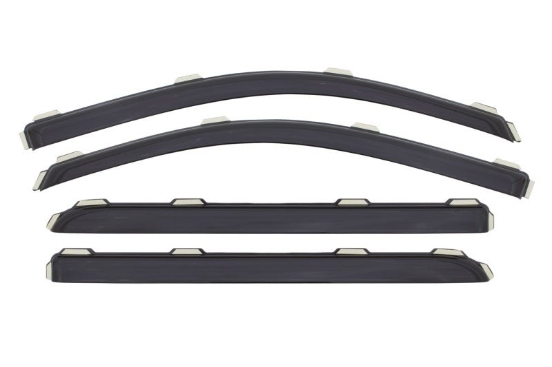 AVS 15-18 Chevy Silverado 2500 Crew Cab Ventvisor Front &amp; Rear Window Deflectors 4pc - Smoke - 194536