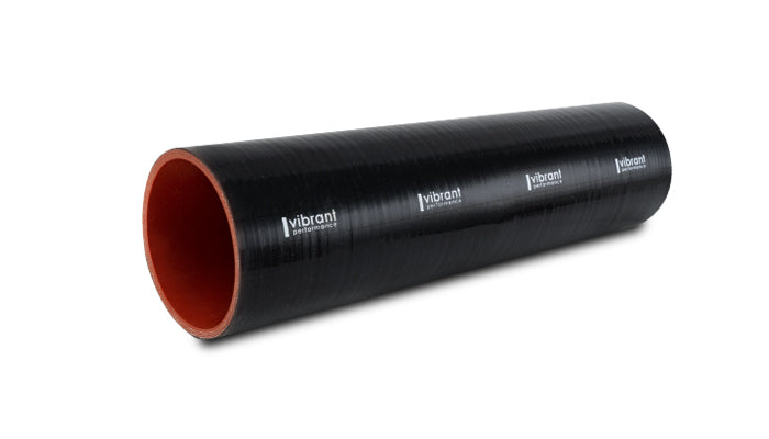 Vibrant 4 Ply Reinforced Silicone Straight Hose Coupling - 1.25in I.D. x 12in long (BLACK) - 27271