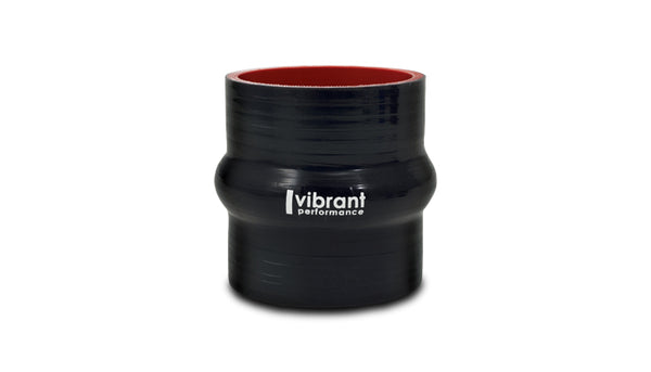 Vibrant 4 Ply Reinforced Silicone Hump Hose Connector - 5in I.D. x 3in long (BLACK) - 2739