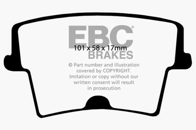 EBC 05-09 Chrysler 300 2.7 Redstuff Rear Brake Pads - DP31722C