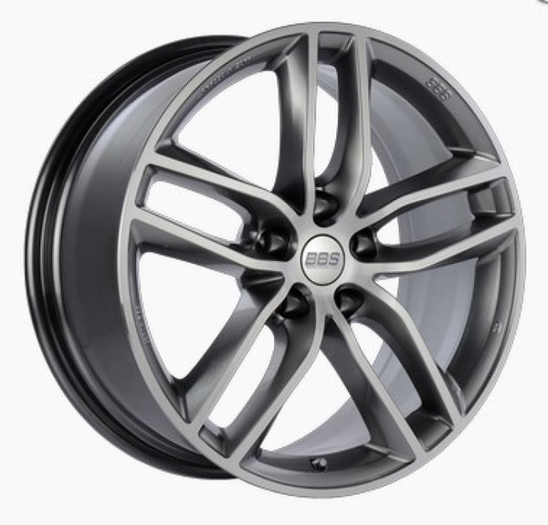 BBS SX 19x8.5 5x108 ET45 Gloss Platinum Diamond Cut Face Wheel -70mm PFS/Clip Required - SX0504PPK for 2013-2018 Ford Focus S
