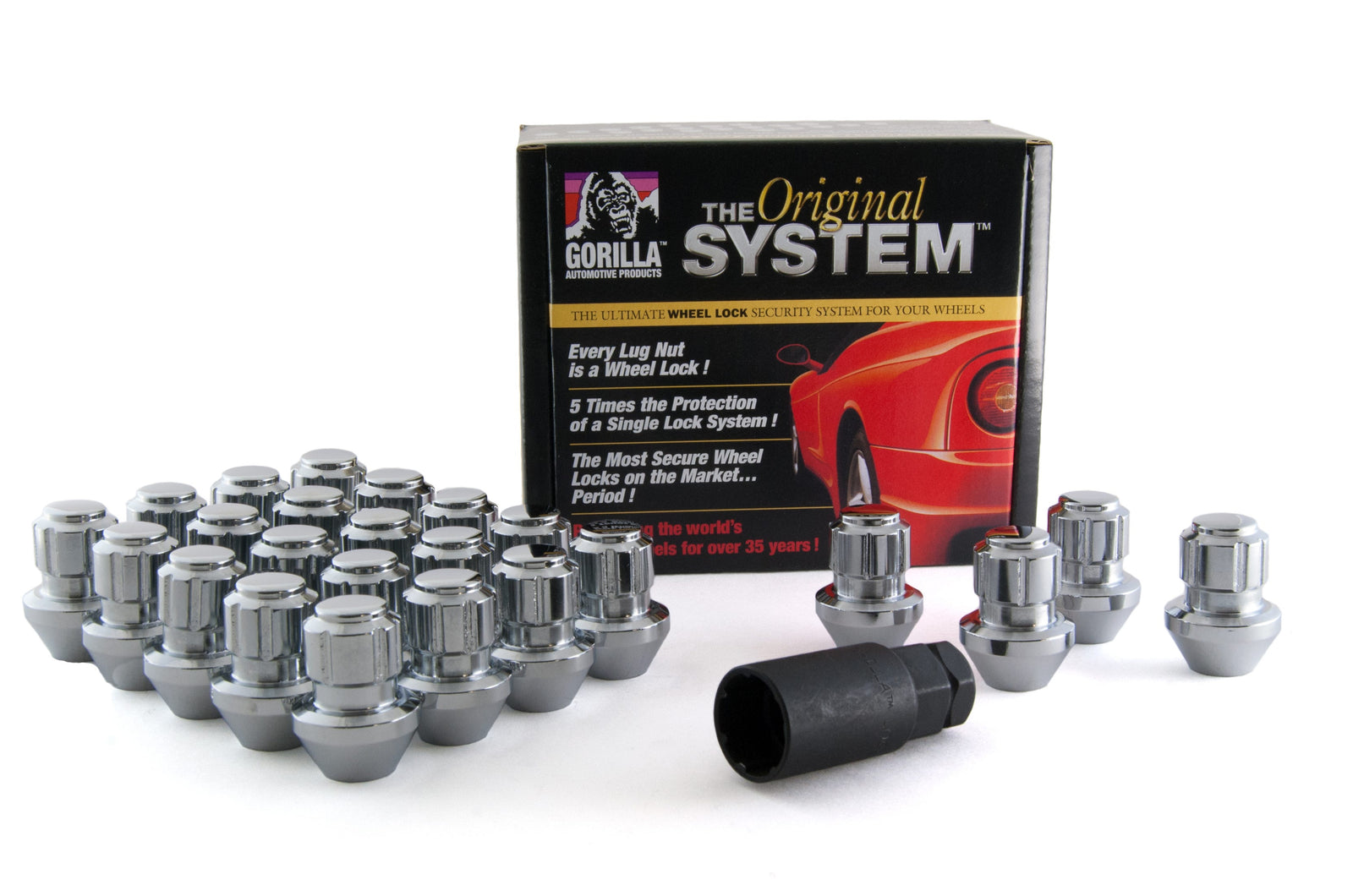 Gorilla Automotive - System Lock 6lug 14-1.50 Fact Style CHR - 96644DX