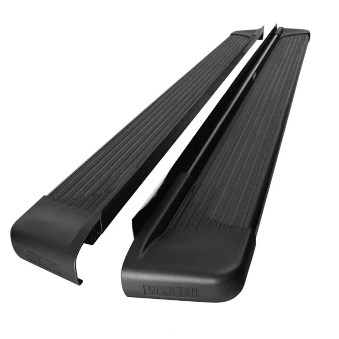 Clearance - Ford Bronco Westin SG6 Black Aluminum Running Boards 74.25 in - Light Scratches