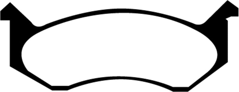 EBC 96-97 Dodge Ram Van B1500 Greenstuff Front Brake Pads - DP61277 for 1996-1997 Dodge B1500 - angle view