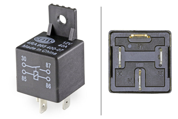 Hella Mini ISO Relay 12V - 965400071 for 1996-2013 Mercedes Benz C Class - front view