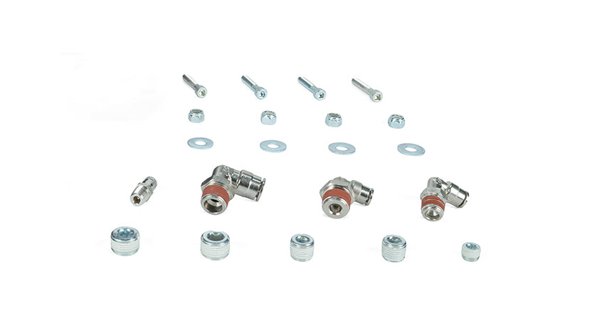 Air Lift 24in FLO Tank w/ Viair 444c Black Compressor (Incl. Fittings & Tank Mounting Hardware) - 27768