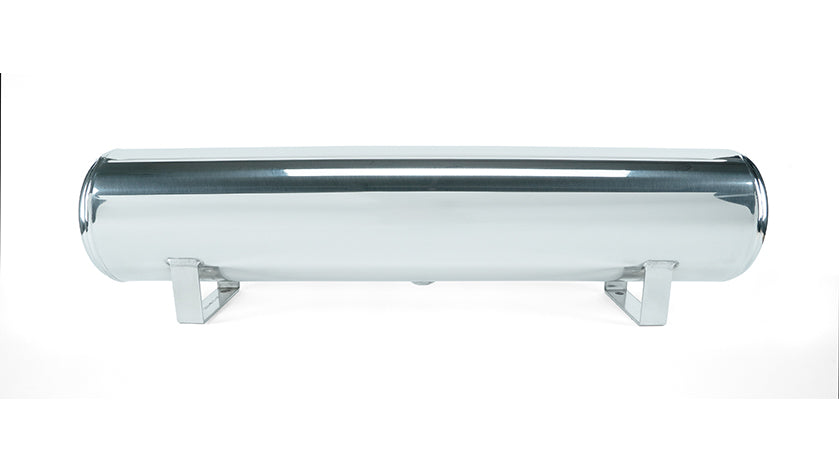 Air Lift 4 Gal. Polished Tank w/ Viair 444c Chrome Compressor (Incl. Fittings & Mounting Hardware) - 27802