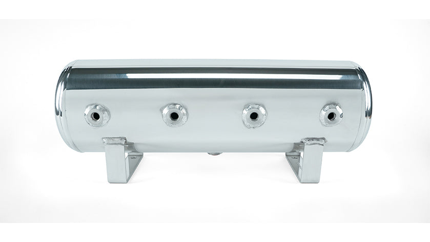 Air Lift 2.5 Gal. Polished Tank w/ Viair 444b Blk Compressor (Incl. Fittings & Mounting Hardware) - 27805