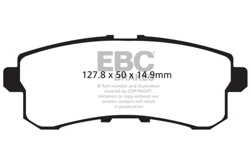 EBC 11-13 Infiniti QX56 5.6 Yellowstuff Rear Brake Pads - DP41876R