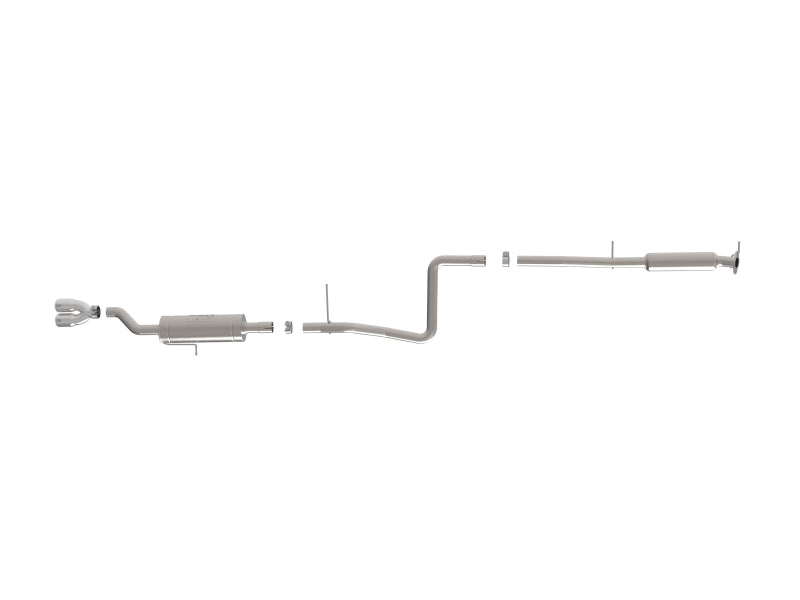 aFe Takeda Series 2 1/2in 304 SS Cat-Back 14-19 Ford Fiesta L4-1.6L w/Polished Tip - 49-33134-P