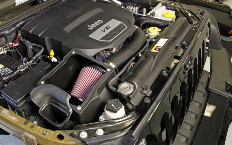 K&amp;N 12-18 Jeep Wrangler 3.6L V6 Performance Intake Kit w/ Snorkel - 57-1573