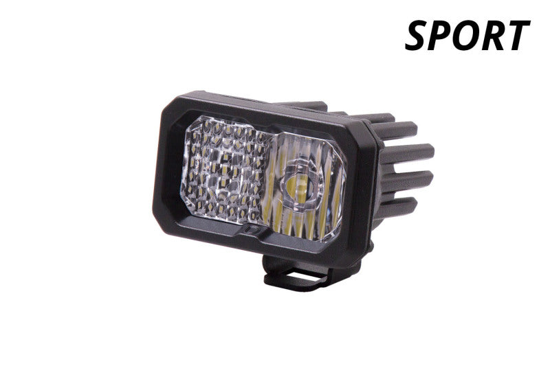 Diode Dynamics Stage Series 2 In LED Pod Sport - White Combo Standard ABL Each - DD6388S by Diode Dynamics - angle view