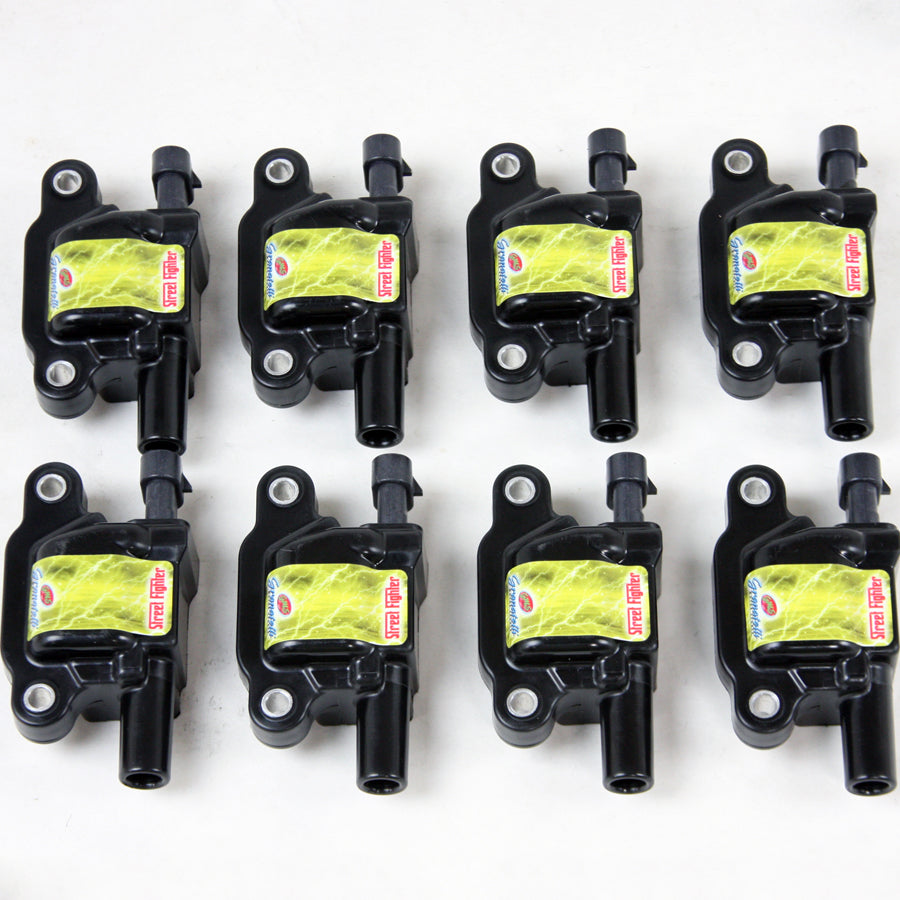 Granatelli 05-13 GM LS1/LS2/LS3/LS4/LS5/LS6/LS7/LS9 Street Fighter Coil Packs - Black (Set of 8) - 28-0512-CP