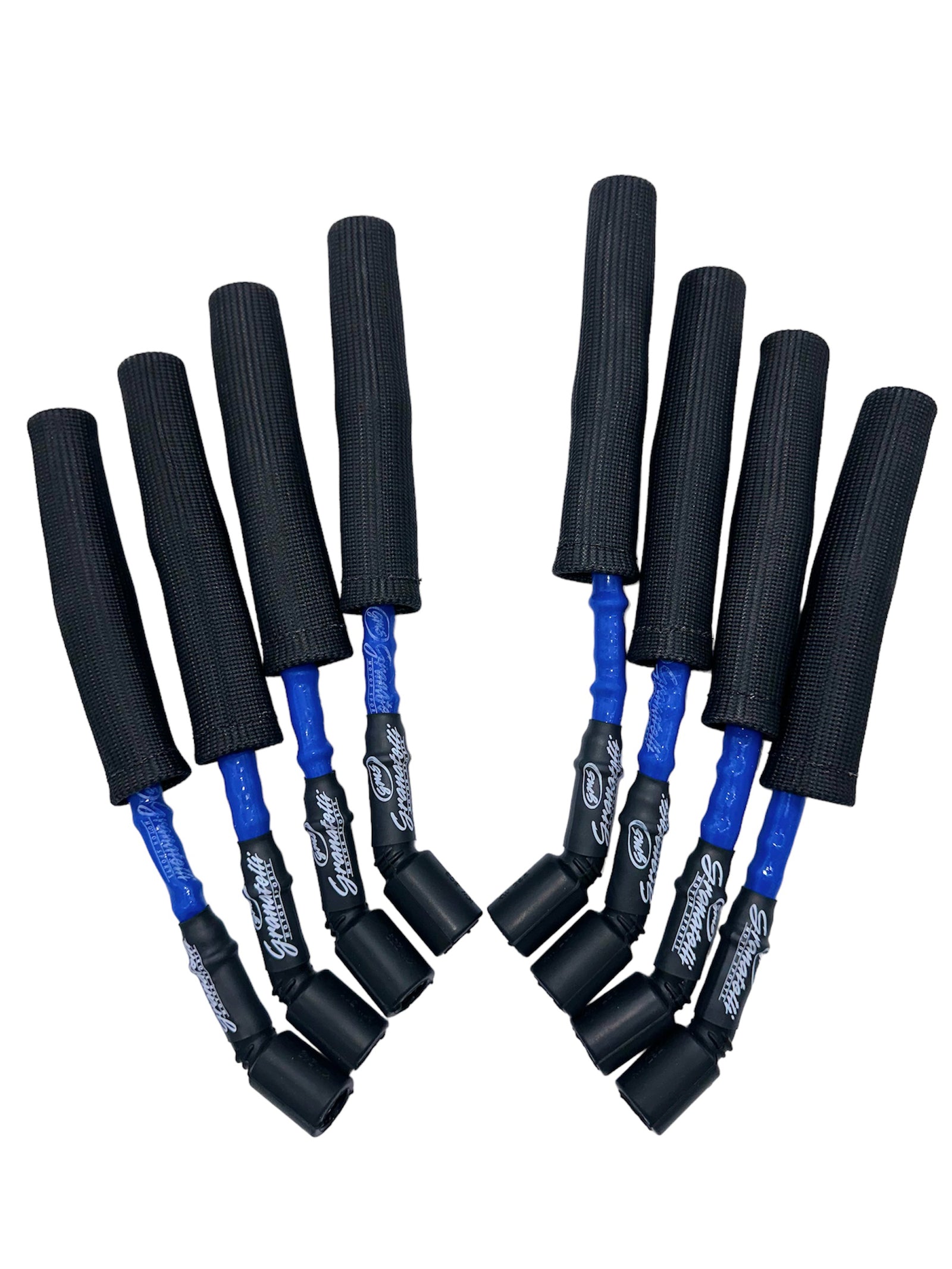 Granatelli 14-23 GM LT1 6.2L Hi-Perf Coil-Near-Plug Connector Kit w/Blue Jacket/Blk Sleeve - 28-1545HTBLB