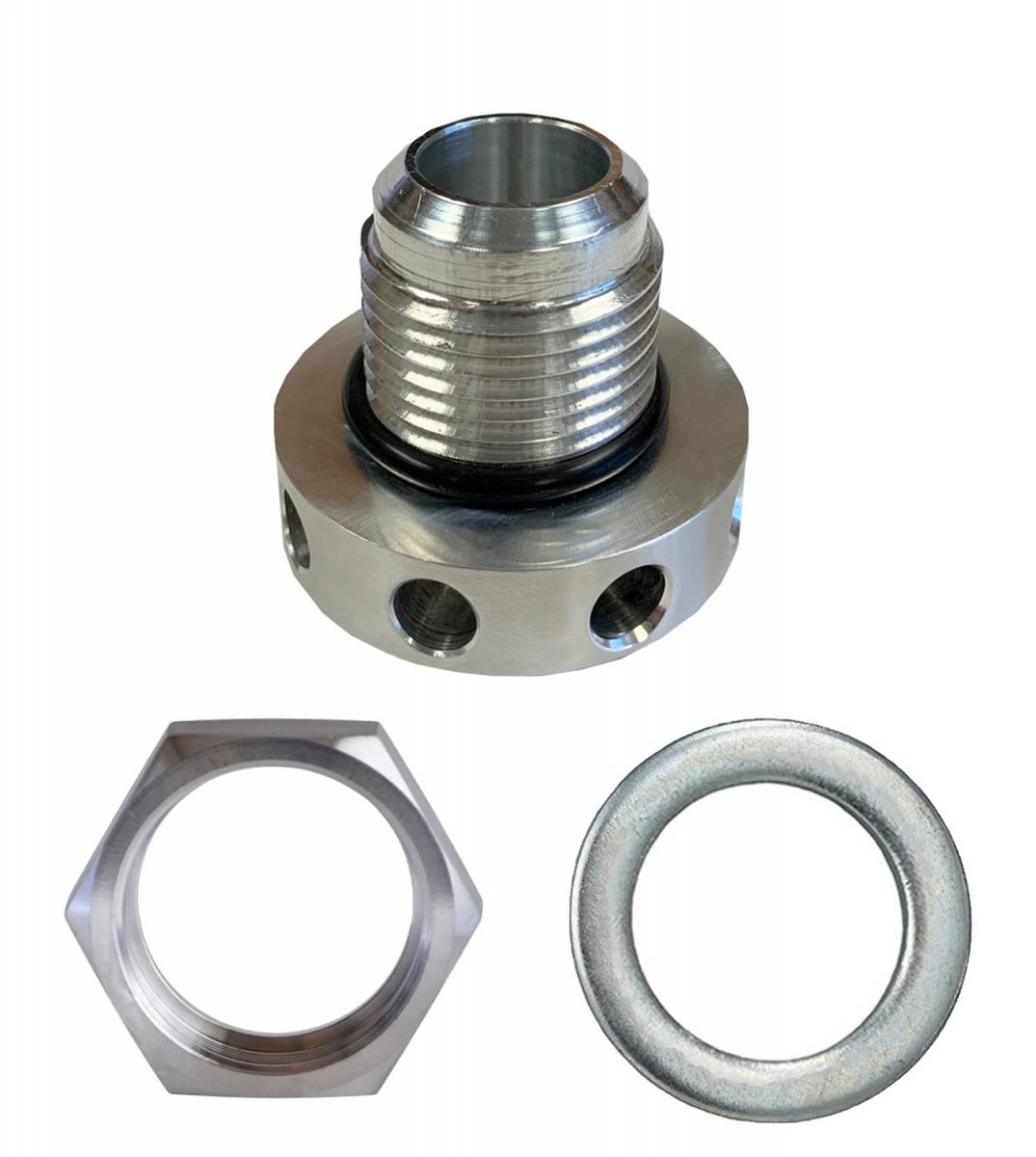 Granatelli -12AN Male Insert Billet Valve Cover Breather - 280112