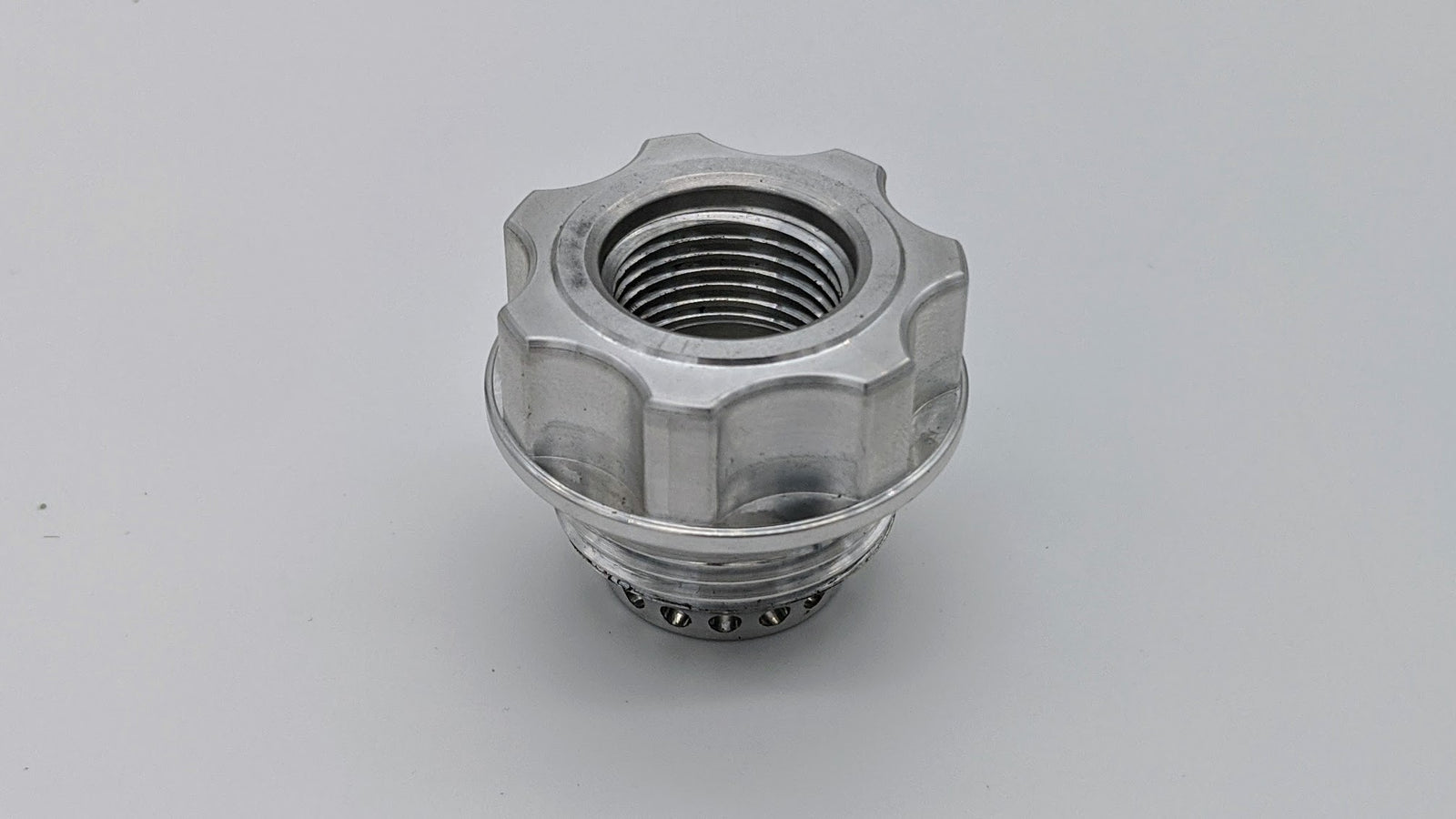 Granatelli -10AN ORB Female -20AN Male Threaded Insert Vented Oil Fill Cap - Natural - 280113