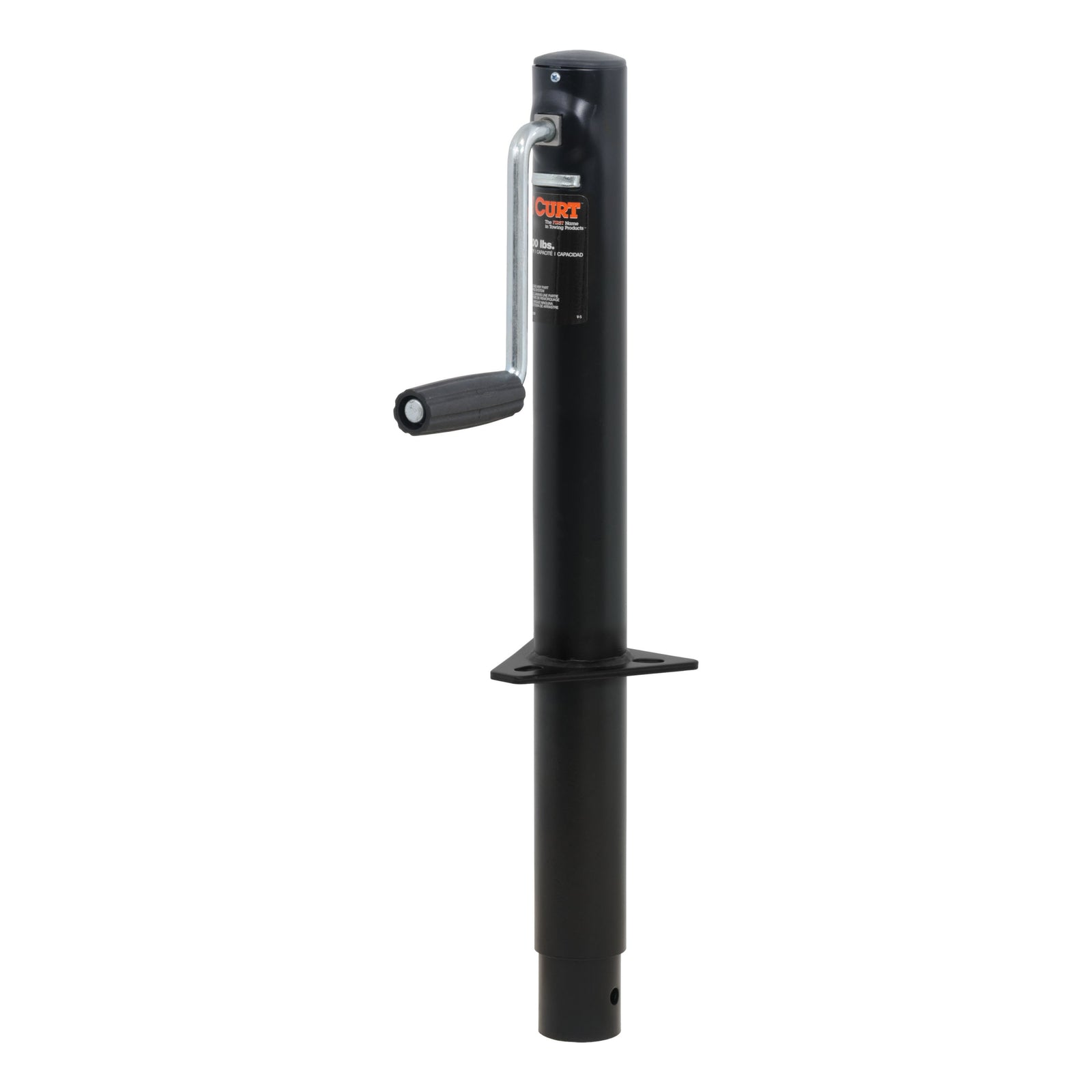 CURT 28204 A-Frame Trailer Jack, 3,000 lbs. Support Capacity, 15 Inches Vertical Travel