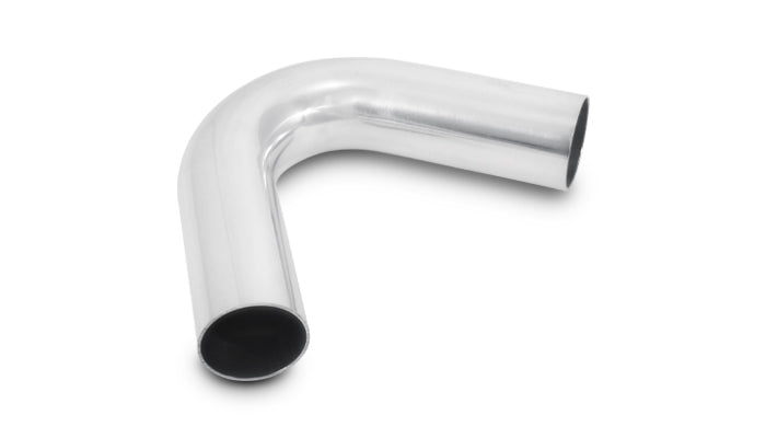 Vibrant 4in O.D. Universal Aluminum Tubing (120 degree Bend) - Polished - 2829