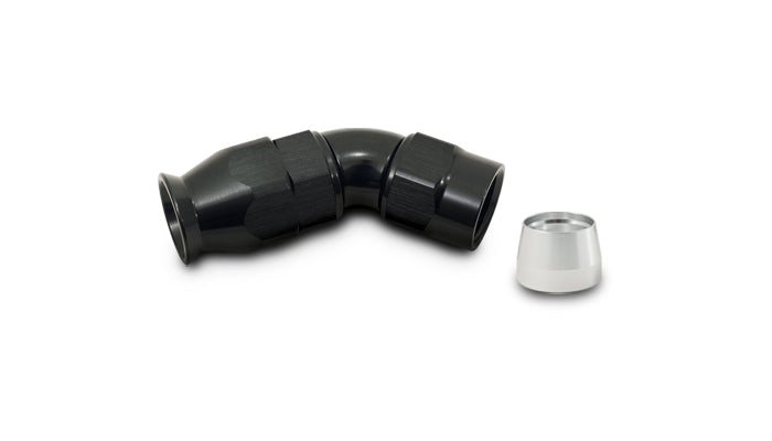 Vibrant -4AN 45 Degree Hose End Fitting for PTFE Lined Hose - 28404