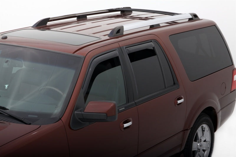 AVS 98-18 Lincoln Navigator Ventvisor In-Channel Front &amp; Rear Window Deflectors 4pc - Smoke - 194233