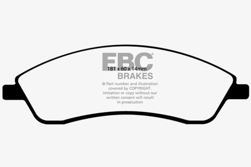 EBC 06-07 Cadillac CTS 2.8 (Sports Suspension) Ultimax2 Front Brake Pads - UD1019