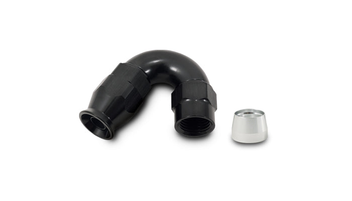 Vibrant 150 Degree High Flow Hose End Fitting for PTFE Lined Hose -12AN - 28512