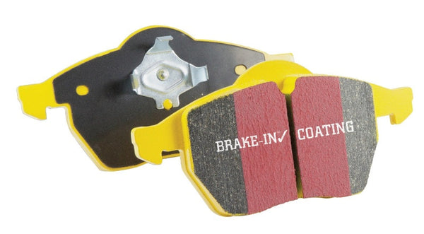 EBC 2020+ Cadillac CT4 Sport 2.0T Yellowstuff Rear Brake Pads - DP43116R for 2021-2026 Chevrolet Traverse - front view