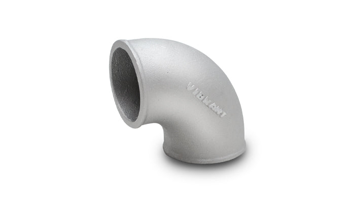 Vibrant 2.5in O.D. Cast Aluminum Elbow (90 degree Tight Radius) - 2873