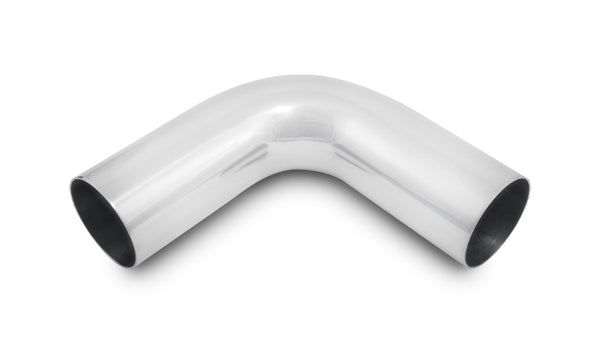 Vibrant 2in O.D. Universal Aluminum Tubing (90 degree bend) - Polished - 2884