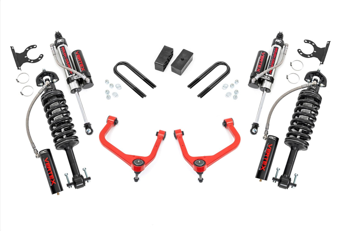 Rough Country - 3.5 Inch Lift Kit - Mono Leaf Rear - Vertex - GMC Sierra 1500 2WD/4WD (2025) - 28850RED_A