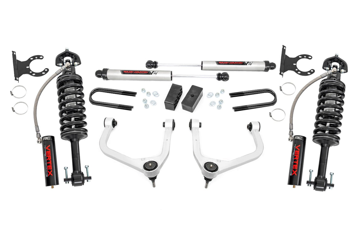 Rough Country - 3.5 Inch Lift Kit - Mono Leaf Rear - Vertex/V2 - GMC Sierra 1500 2WD/4WD (2025) - 28857_A