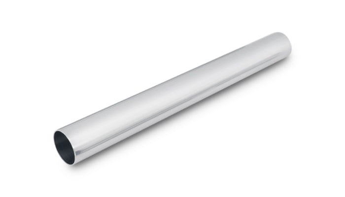 Vibrant 2in O.D. Universal Aluminum Tubing (18in long Straight Pipe) - Polished - 2885