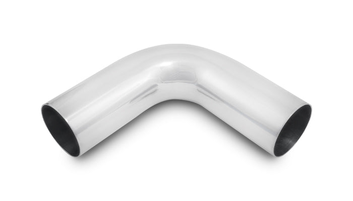 Vibrant 3.5in O.D. Universal Aluminum Tubing (90 degree bend) - Polished - 2891